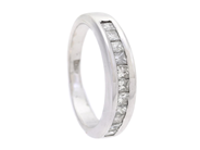 Jewellery, ETERNITY RING, 18K white gold, in auction: Lilla jewellery – Tuesday 7 October