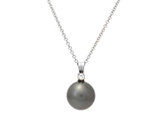 Jewellery - PENDANT WITH CHAIN, 18K white gold - View 1