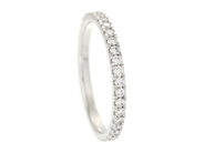 Jewellery - FULL ETERNITY RING, 18K white gold - View 1