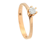 Jewellery, SOLITAIRE RING, 18K gold, in auction: Lilla jewellery – Tuesday 21 October