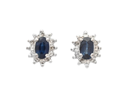 Jewellery, CLUSTER EARRINGS, 18K white gold, in auction: General – Tuesday 28 October