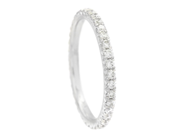 Jewellery, ETERNITY RING, 18K white gold, in auction: Modern – Saturday 11 October