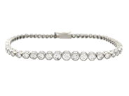 Jewellery, TENNIS BRACELET, platinum, in auction: Classic – Saturday 25 October