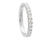Jewellery - ETERNITY RING, 18K white gold - View 1