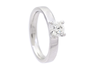 Jewellery - SOLITAIRE RING, 18K white gold - View 1