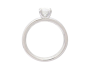 Jewellery - SOLITAIRE RING, 18K white gold - View 2