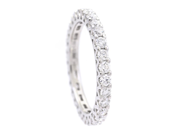 Jewellery - FULL ETERNITY RING, 18K white gold - View 1