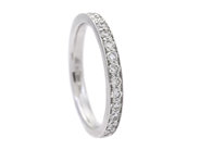 Jewellery - FULL ETERNITY RING, 18K white gold - View 1