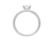 Jewellery - SOLITAIRE RING, 18K white gold - View 2