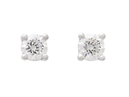 Jewellery - SOLITAIRE EARRINGS, 18K white gold - View 1