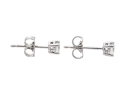 Jewellery - SOLITAIRE EARRINGS, 18K white gold - View 2
