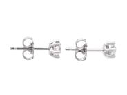Jewellery - SOLITAIRE EARRINGS, 18K white gold - View 2