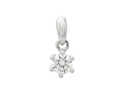 Jewellery - SOLITAIRE PENDANT, 18K white gold - View 1