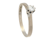 Jewellery, SOLITAIRE RING, 18K white gold, in auction: General – Tuesday 28 October