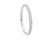 Jewellery - FULL ETERNITY RING, 18K white gold - View 1