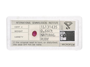 Gemstones, RUBY, oval-cut 0,66 ct, in auction: Lilla jewellery – Tuesday 21 October