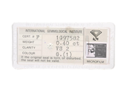 Gemstones, DIAMOND, brilliant cut 0,40 ct, in auction: Lilla jewellery – Tuesday 21 October