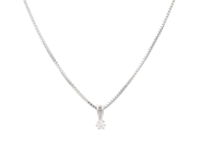 Jewellery - PENDANT WITH CHAIN, 18K white gold - View 1