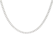 Jewellery - RIVIERE NECKLACE, 18K white gold - View 1