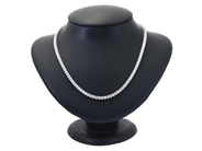 Jewellery - RIVIERE NECKLACE, 18K white gold - View 2