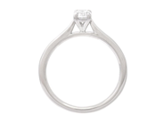 Jewellery - SOLITAIRE RING, 18K white gold - View 2