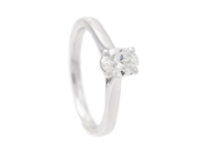 Jewellery - SOLITAIRE RING, 18K white gold - View 1