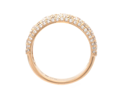 Jewellery - RING, 18K gold with 117 brilliant cut diamonds 1,98 ctw - View 2