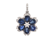 Jewellery - PENDANT, 18K white gold - View 1