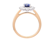 Jewellery - CLUSTER RING, 18K gold/white gold - View 2