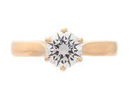 Jewellery - SOLITAIRE RING, 18K gold - View 3