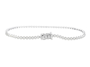 Jewellery - TENNIS BRACELET, 18K white gold - View 2