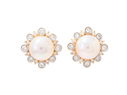Jewellery - PEARL EARRINGS, 18K gold - View 1