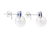 Jewellery - PEARL EARRINGS, 18K white gold - View 2