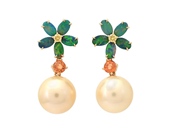 Jewellery - PEARL EARRINGS, 18K gold - View 1