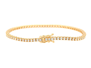 Jewellery - TENNIS BRACELET, 18K gold - View 2