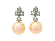 Jewellery - PEARL EARRINGS, 18K white gold - View 1