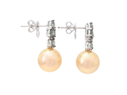 Jewellery - PEARL EARRINGS, 18K white gold - View 2