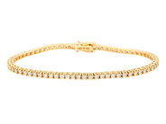 Jewellery - TENNIS BRACELET, 18K gold - View 1