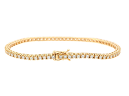 Jewellery - TENNIS BRACELET, 18K gold - View 2