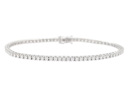 Jewellery - TENNIS BRACELET, 18K white gold - View 1