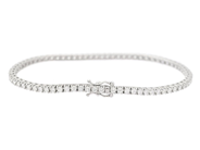 Jewellery - TENNIS BRACELET, 18K white gold - View 2