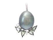 Jewellery - PEARL PENDANT, 18K white gold - View 1