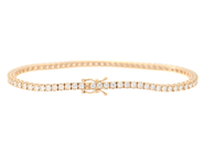 Jewellery - TENNIS BRACELET, 18K gold - View 2
