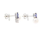 Jewellery - PEARL EARRINGS, 18K white gold - View 2