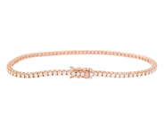 Jewellery - TENNIS BRACELET, 18K rose gold - View 2
