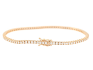Jewellery - TENNIS BRACELET, 18K gold - View 2