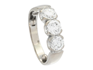 Jewellery, ETERNITY RING, 18K white gold, in auction: Lilla jewellery – Tuesday 21 October