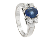 Jewellery, RING, 18K white gold, in auction: Lilla jewellery – Tuesday 21 October