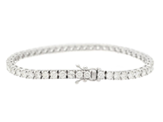 Jewellery - TENNIS BRACELET, 18K white gold - View 2