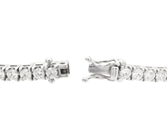 Jewellery - TENNIS BRACELET, 18K white gold - View 3